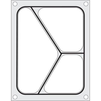 Těsnicí matrice pro těsnicí stroj , HENDI, na třídílnou misku 227x178 mm | 805626
